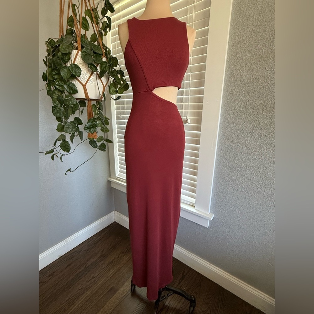 Riot Swim Lounge Lottie Cutout Bodycon Maxi Dress Size Small